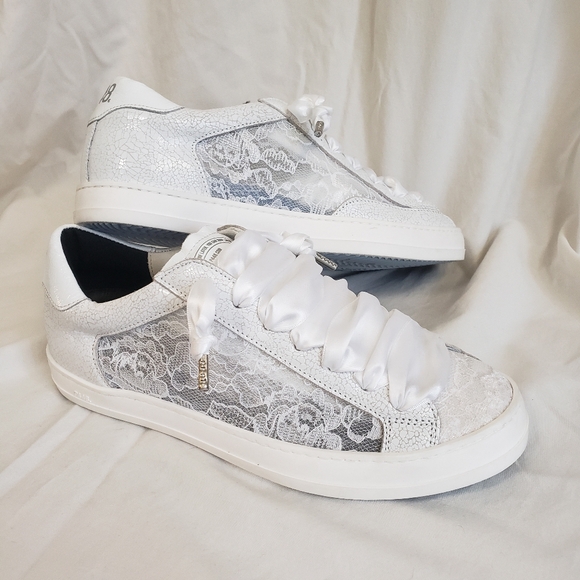P448 John Fiore anthropology lace sneakers - Picture 4 of 9